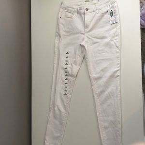 Old Navy White Rockstar Jeans
